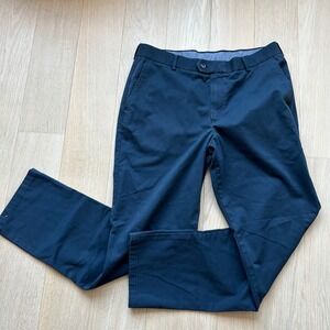 Charles Tyrwhitt Chino Pants Mens 32x31 Navy Blue Stretch Slim Fit Trousers